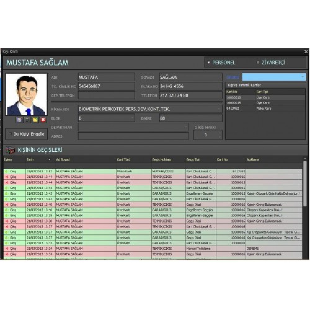 AVAX OGS-HGS SİSTEMİ Otopark ve Site Giriş Çıkış Kontrol Programı