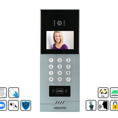 PERKOTEK VP-A 60 Analog Görüntülü Diafon Dış Ünite