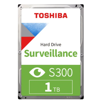 TOSHIBA S300, HDWV110UZSVA, 3.5", 1TB, 64Mb 5700 Rpm, 7/24 Güvenlik HDD	 TOSHIBA S300, HDWV110UZSVA, 3.5", 1TB, 64Mb 5700 Rpm, 7/24 Güvenlik HDD